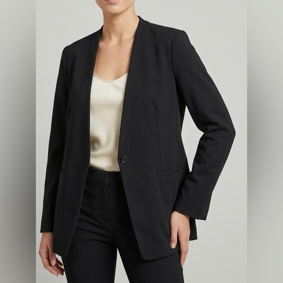 Spanx The Perfect Collarless Blazer In Black Size Xl